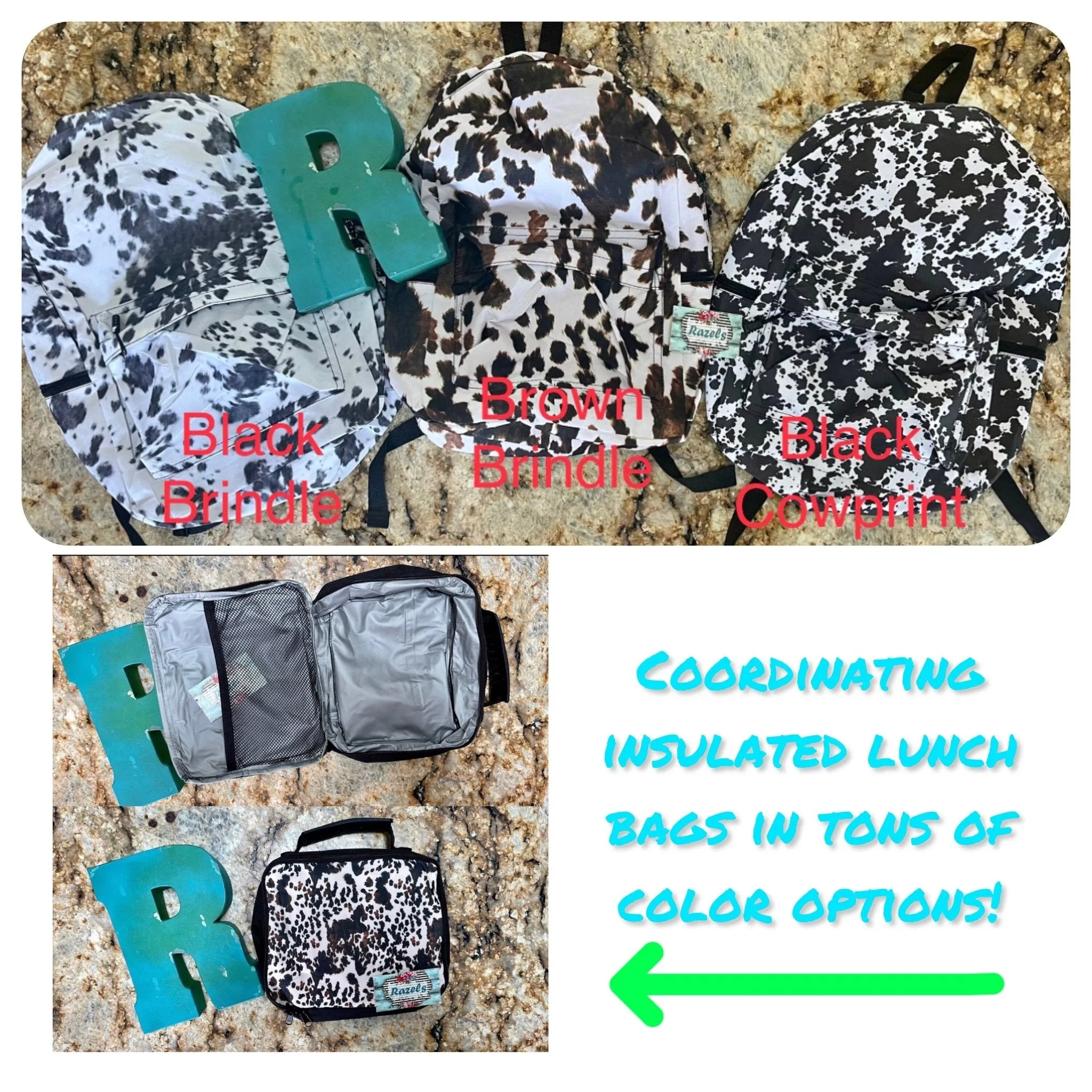 Western Backpack & Lunch Bag, Cowboy Backpack