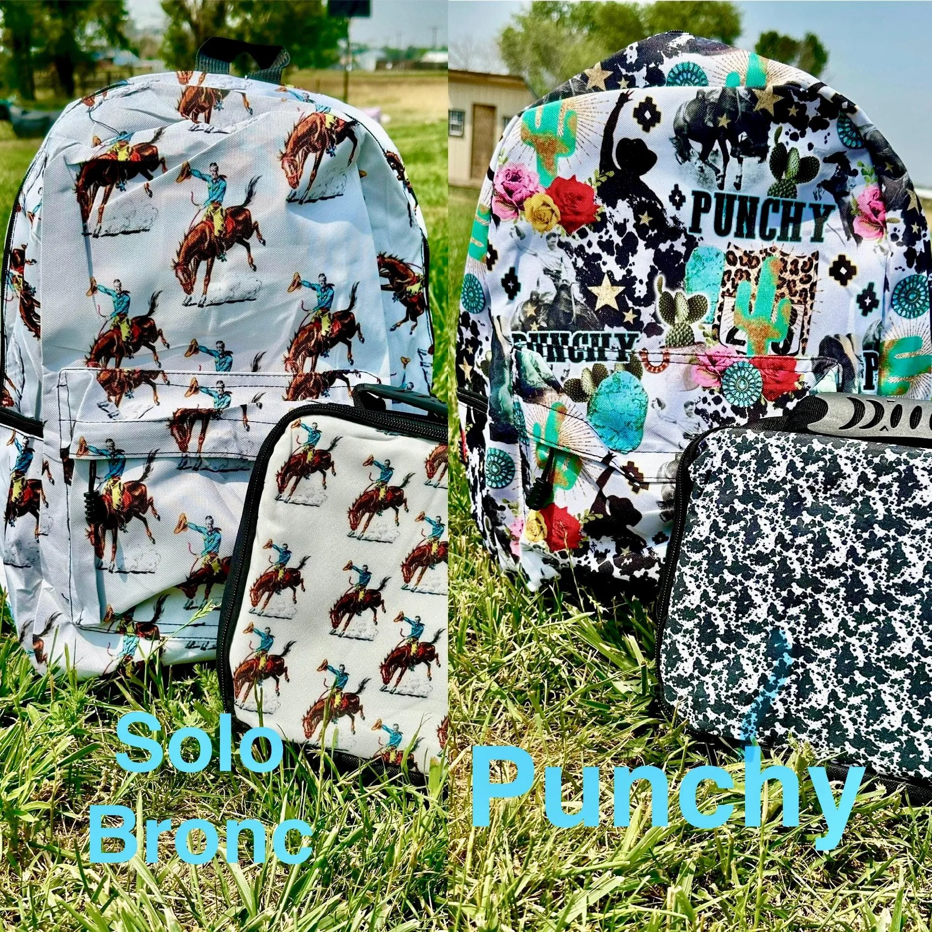 Western Backpack & Lunch Bag, Cowboy Backpack