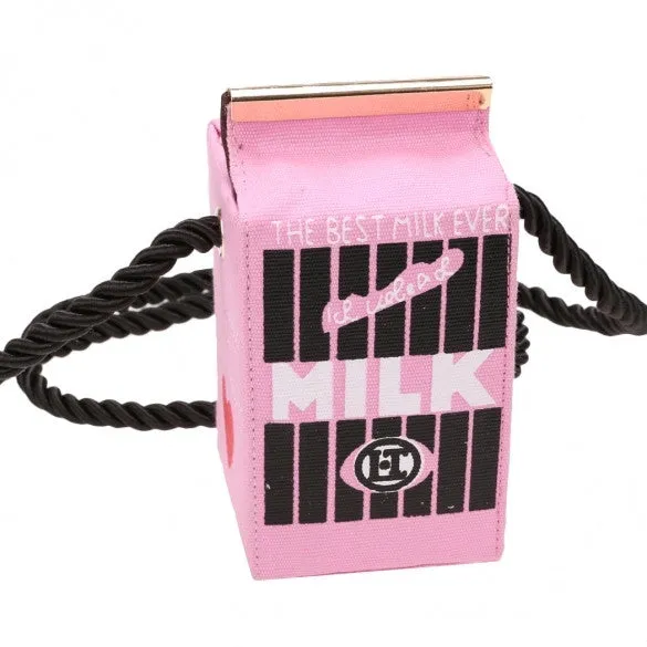 Women Ladies Girls Messenger Bag Cute Stereo Mini Milk Box Design Canvas Shoulders Bag