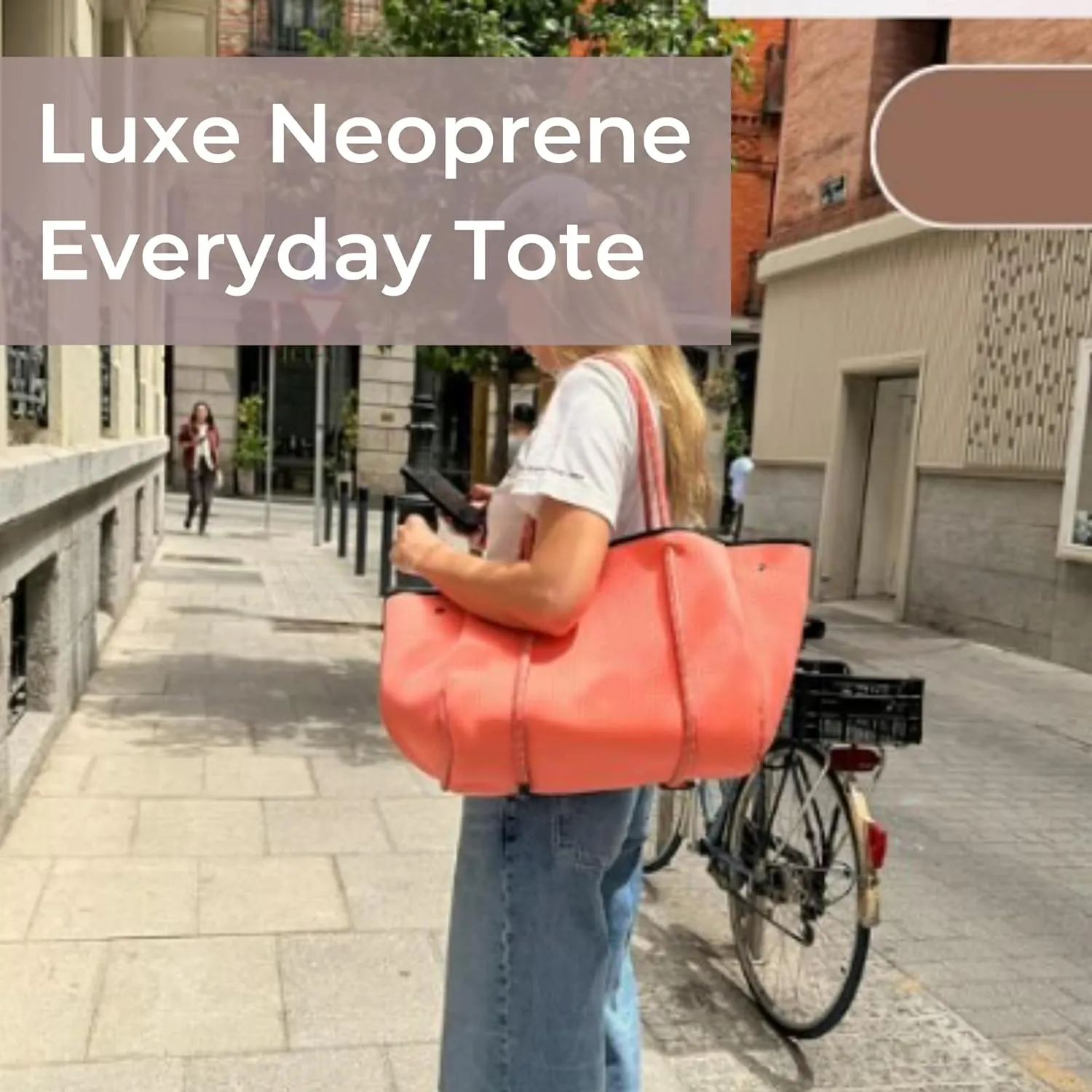 XL Personalized Neoprene Tote Bag for Women