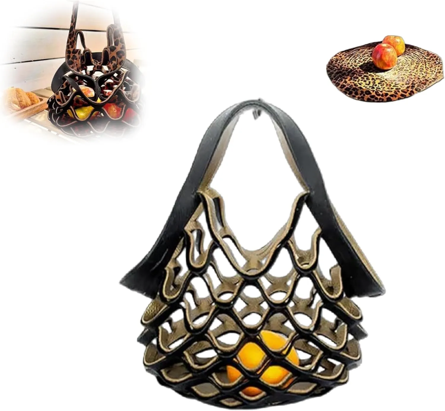 Zest Bag - Handmade Leather Folding Tote Bag, 2 in 1 Folding Cushion and Shopping Bag, Flat Foldable Portable Shoulder Bag